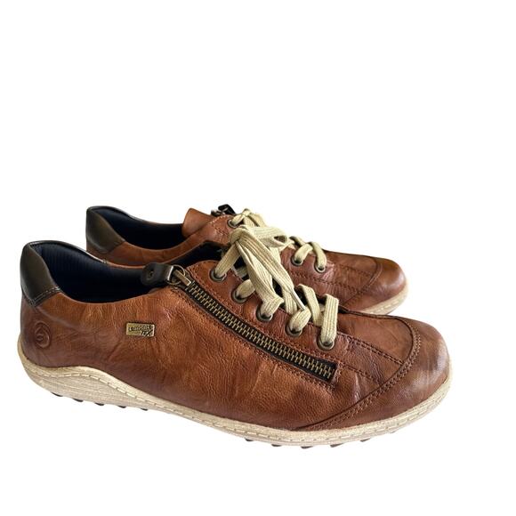 Rieker R1402 Liv 02 (Cuoio/Antik/Cuoio) Women's Lace up Casual